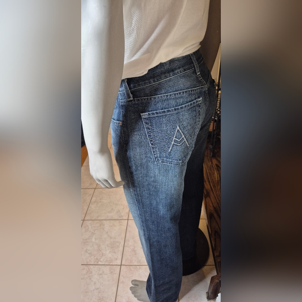 7 For All Mankind Men's Relaxed Fit Jeans - Blue - Picture 3 of 15